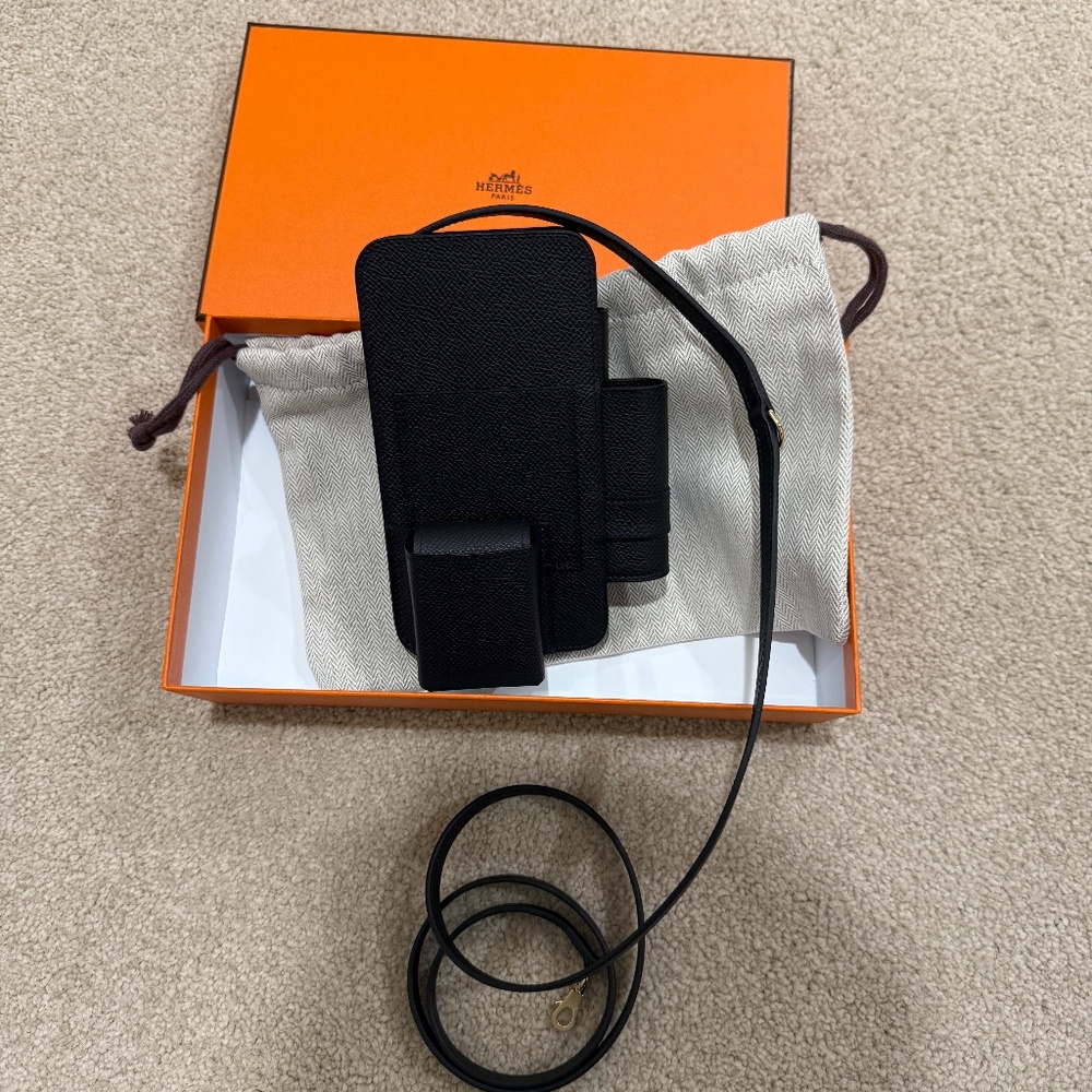Brand New Hermes Hermesway Phone Case / Bag w Strap